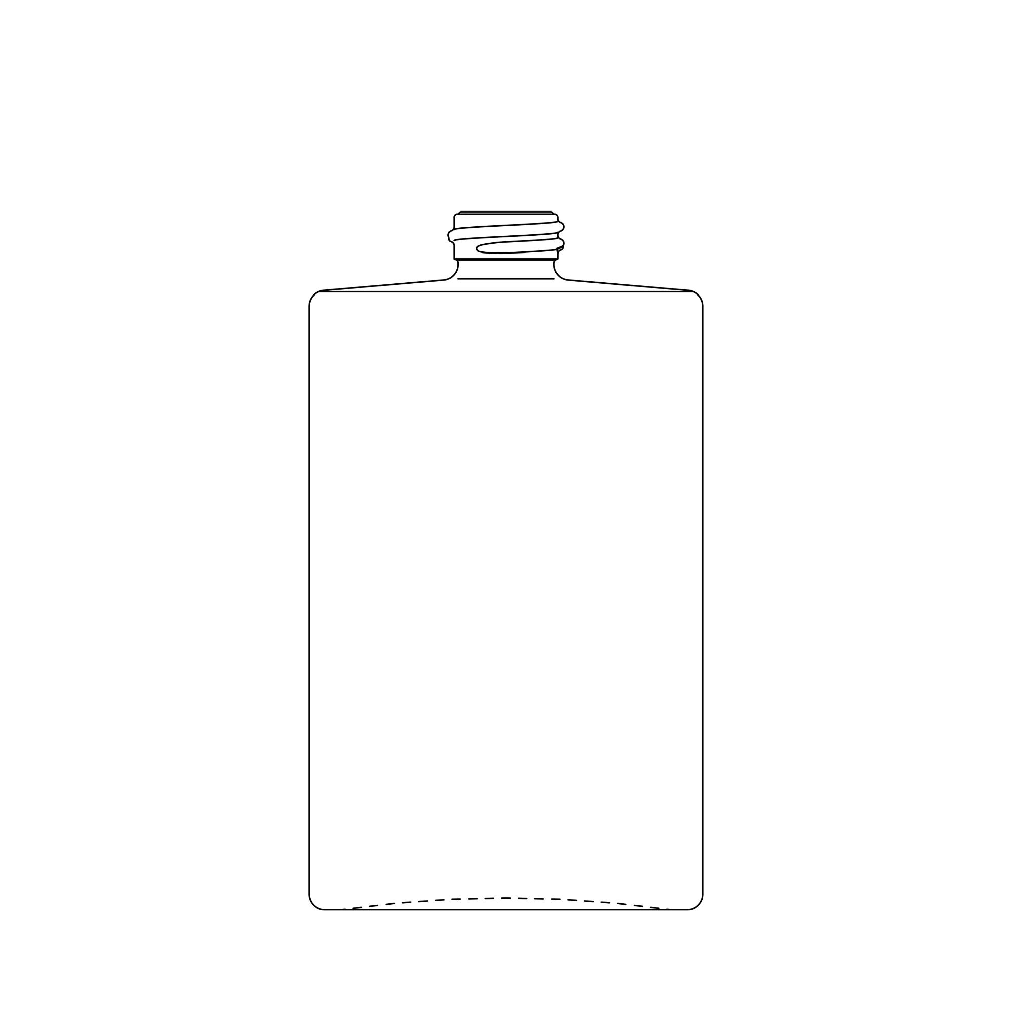 Sketch of Phoenix bottle 100 ml - article number 6001