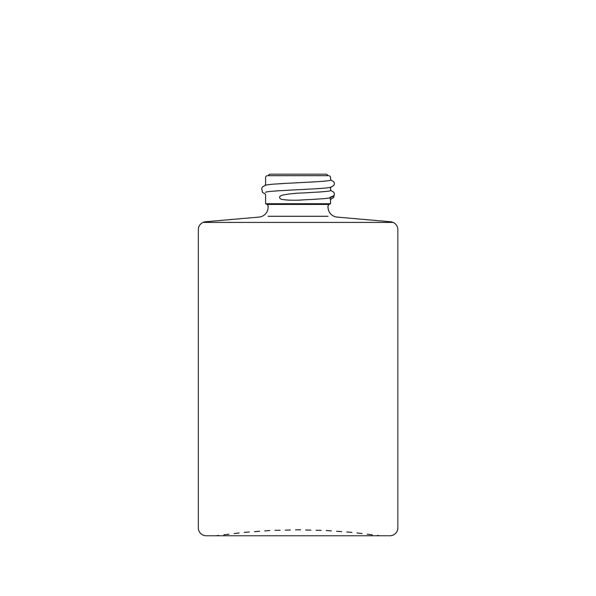 Sketch of Phoenix bottle 50 ml - article number 6000