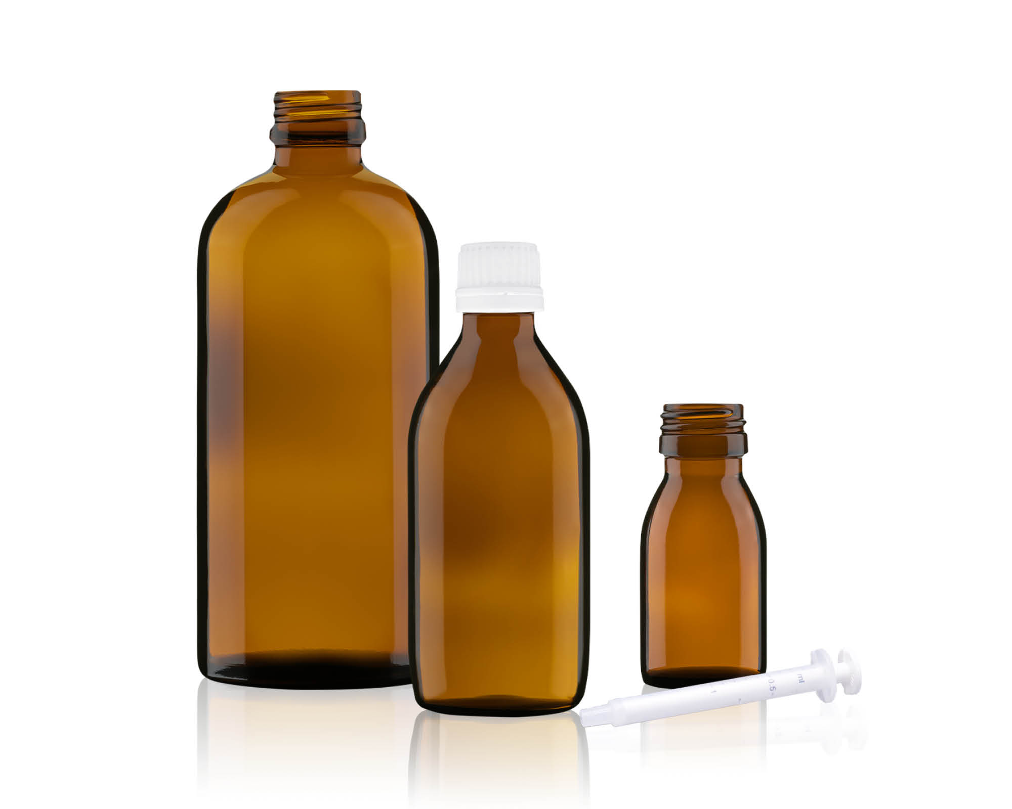 Medicine bottle 125 ml (4.2 oz) - 35030 - Glass Packaging